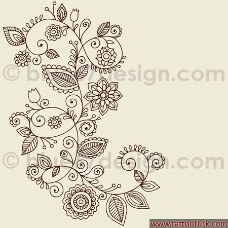 çiçek flower line work dövme modelleri dövme desenleri tattoo desing