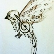 bird muzik kuş dövme modelleri dövme desenleri tattoo desing